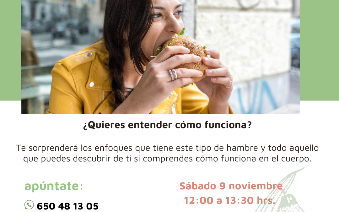 Charla presencial: cómo funciona el hambre emocional