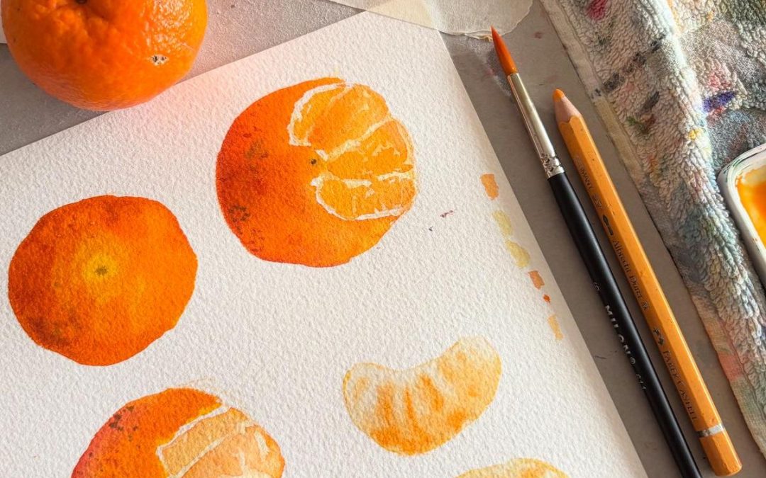 Saborear el color · Nutrición y acuarela